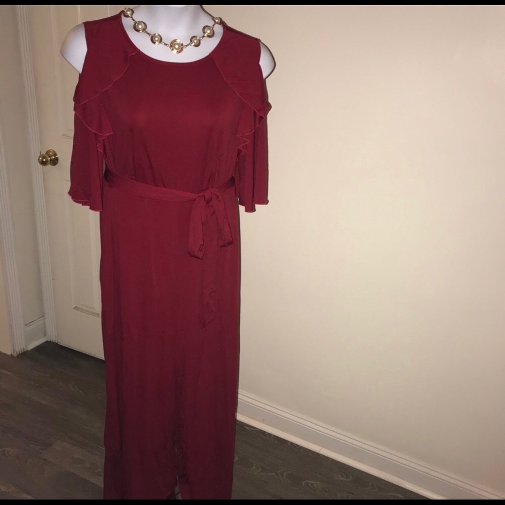 Brilliantly red jumpsuit